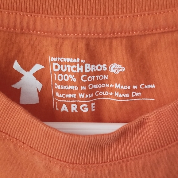 Dutch Bros Drink One For Dane Tshirt Men's Large - Picture 6 of 6